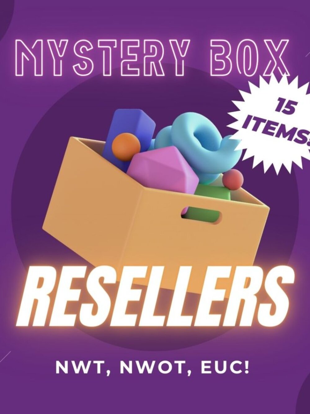 MYSTERY RESELLERS BOX! 15 ITEMS! ONE LOW PRICE & only ONE SHIPPING FEE!